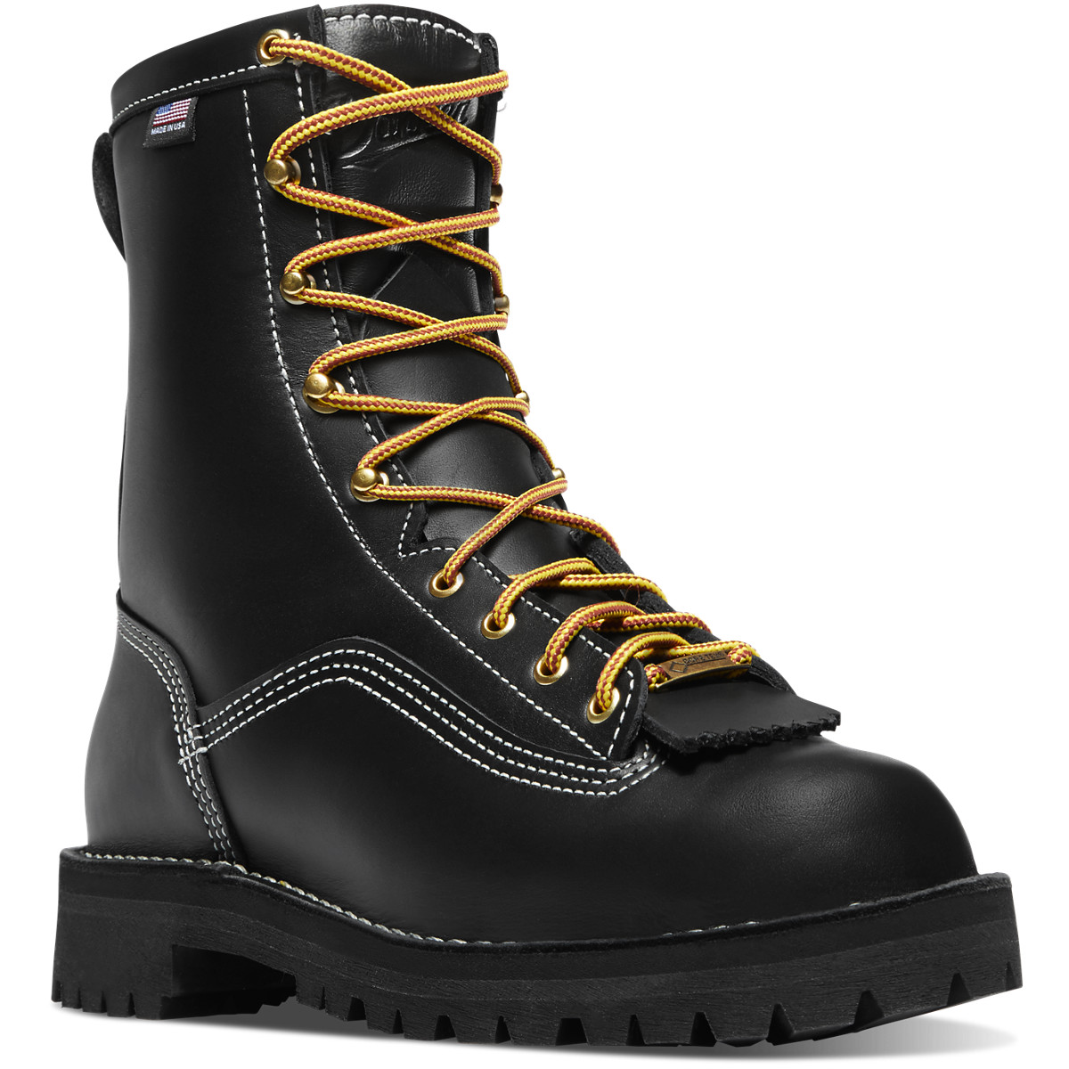 Danner Mens Super Rain Forest Work Boots Black - BHY594821